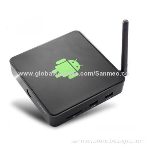 Android Dual-core TV Box, 512-1GB RAM/4-32GB ROM, Wi-Fi, HDMI+OTG+TF, Supports Virtual Keyboard